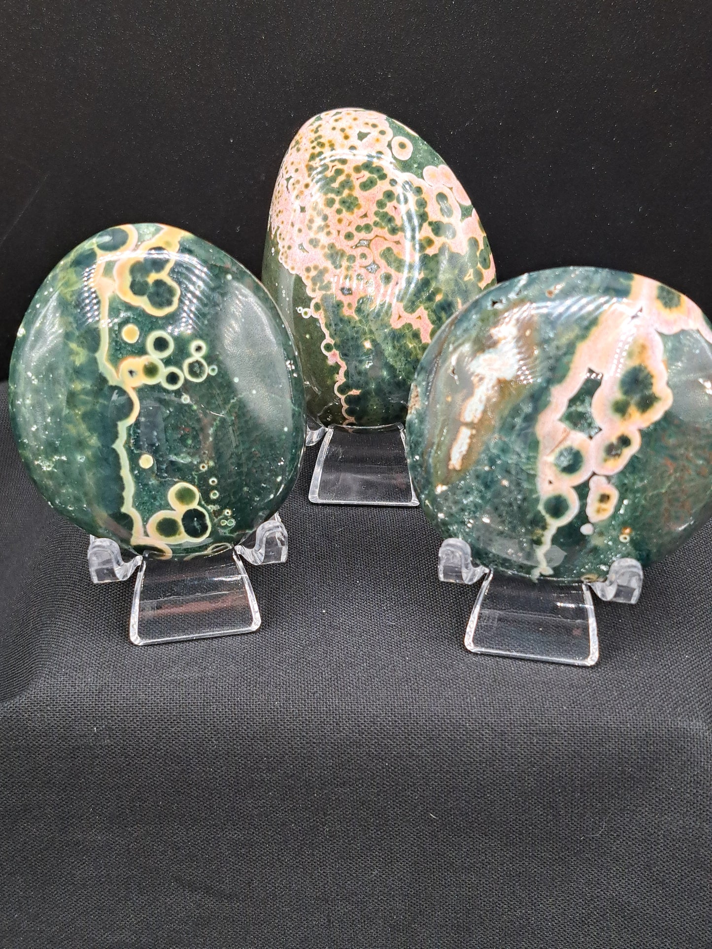 Kabamby Ocean Jasper Palm Stone - Intuitive Pick