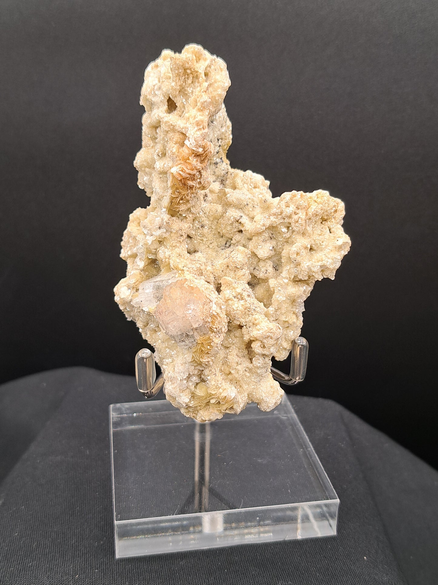 Acrylic Display Stand Square Base With Silver