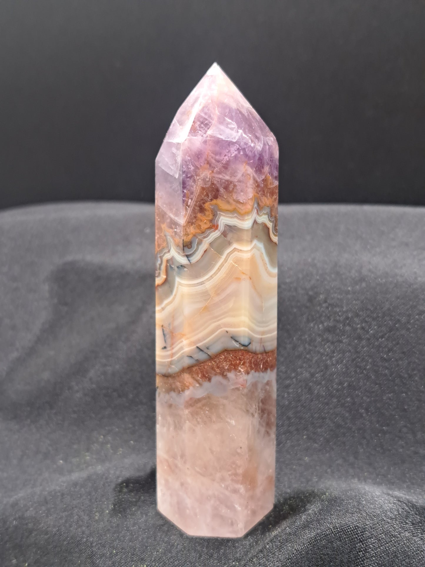 Amethyst & Crazy Lace Agate Tower - You Choose