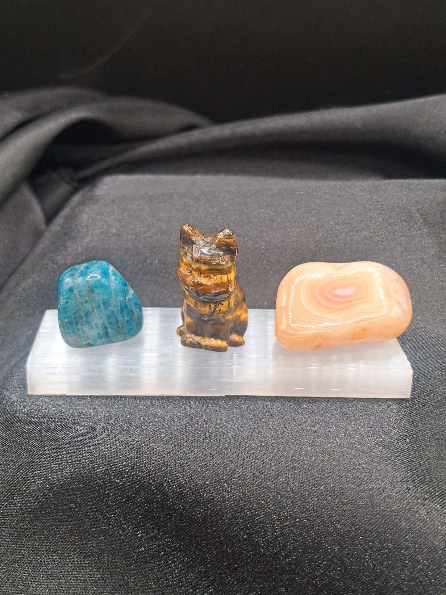 Satin Spar Selenite Raw Wand