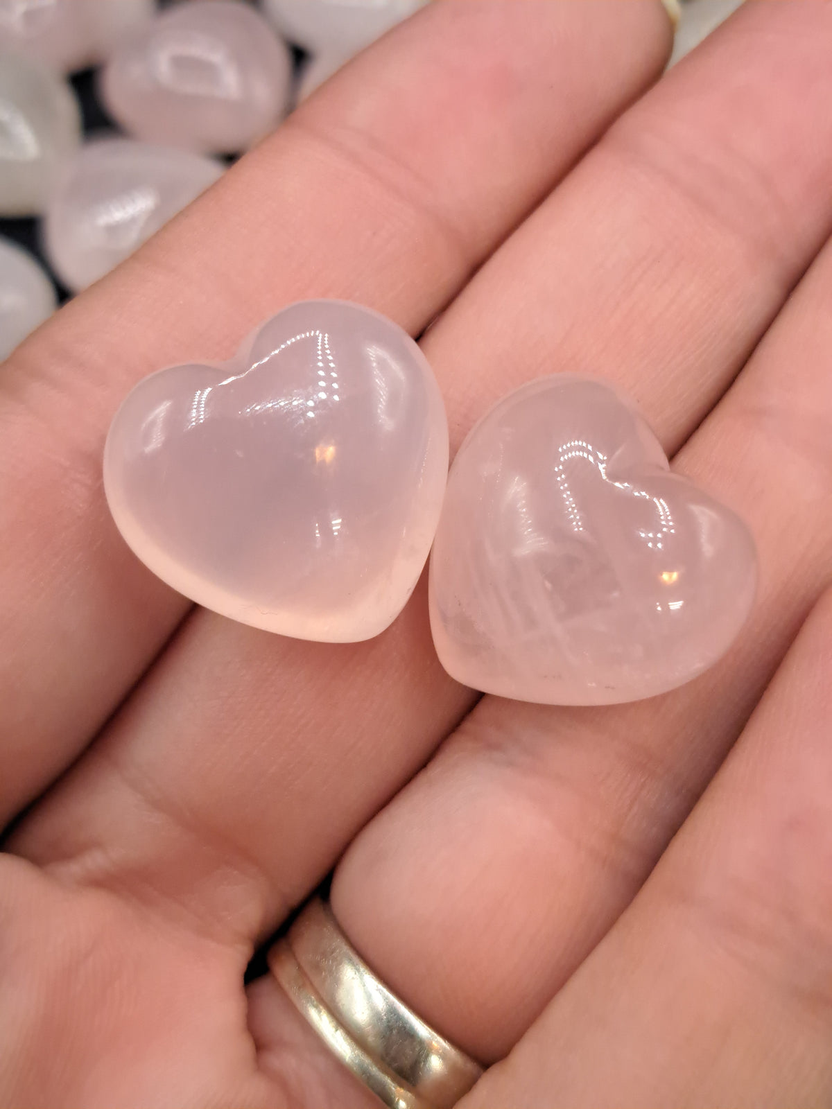 Rose Quartz Mini Hearts - Intuitive Pick