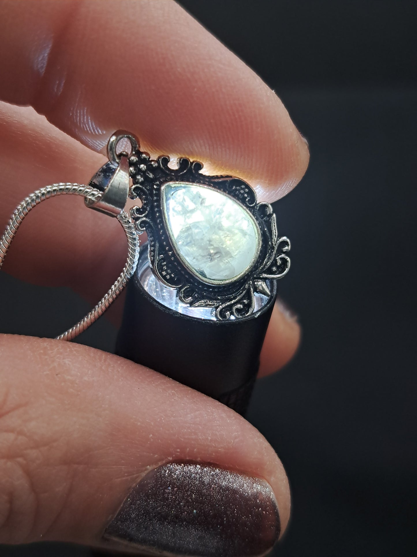Moonstone Crystal Necklace