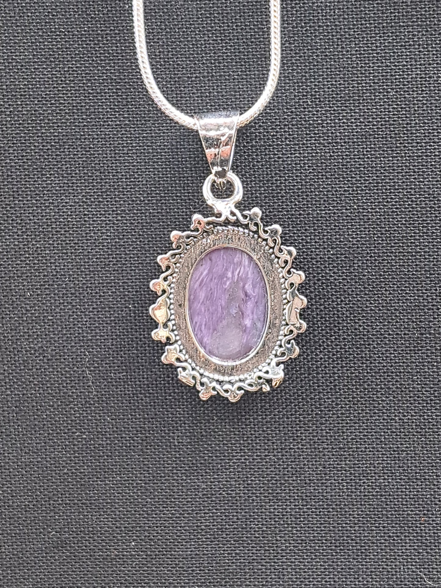 Charoite Crystal Necklace