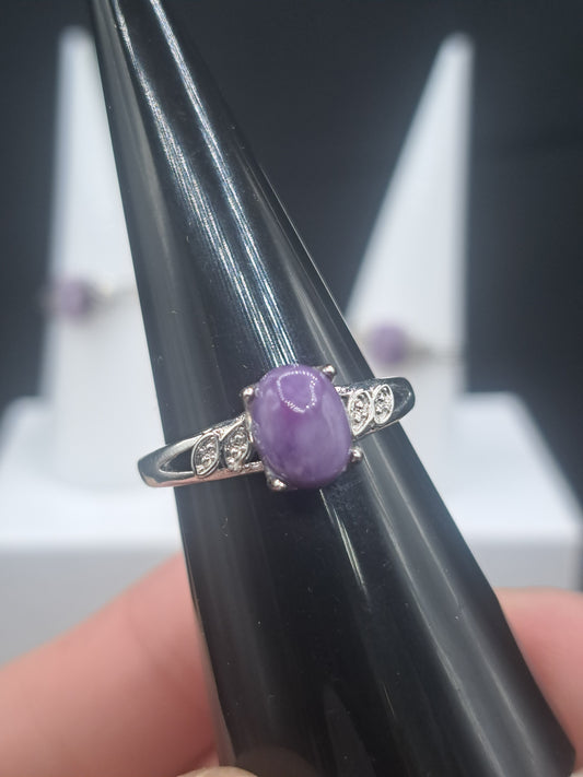 Charoite Crystal Ring - Size 7