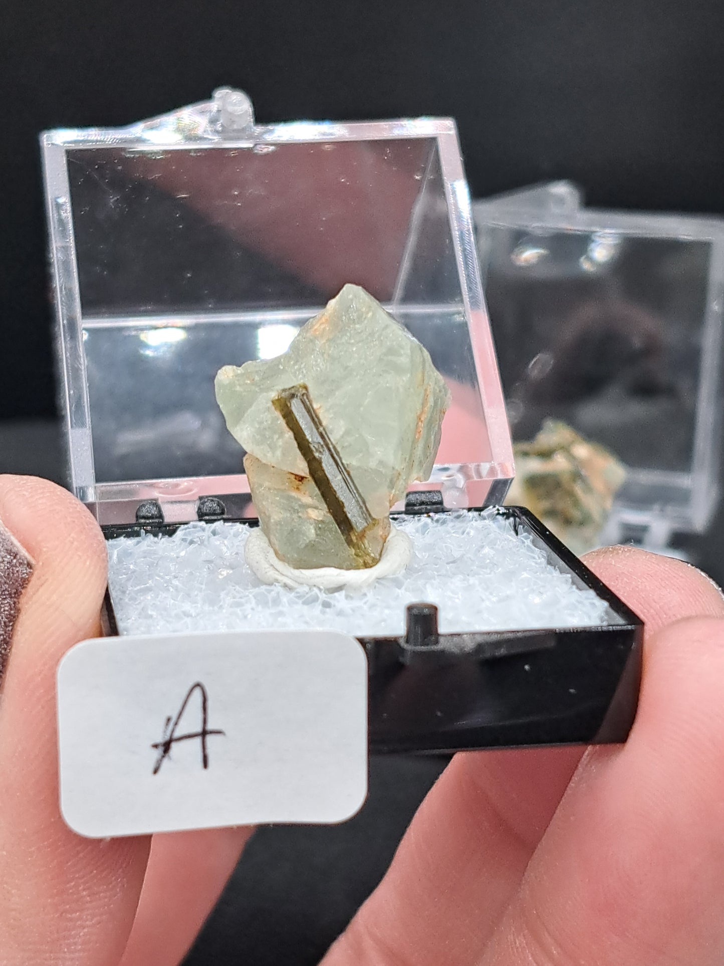 Adularia With Epidote In Perky Box - You Choose