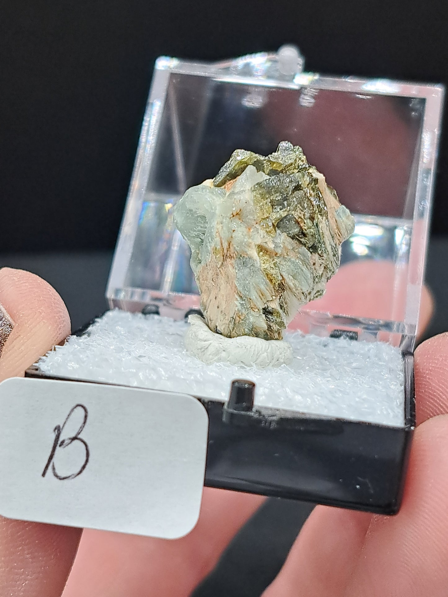 Adularia With Epidote In Perky Box - You Choose