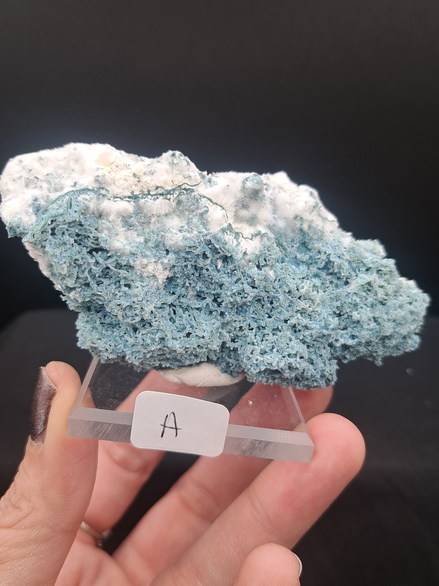 Okenite With Blue Chalcedony - You Choose