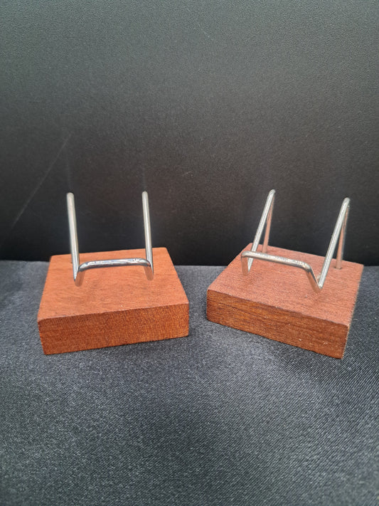 Silver Wood Easel Small Display Stand