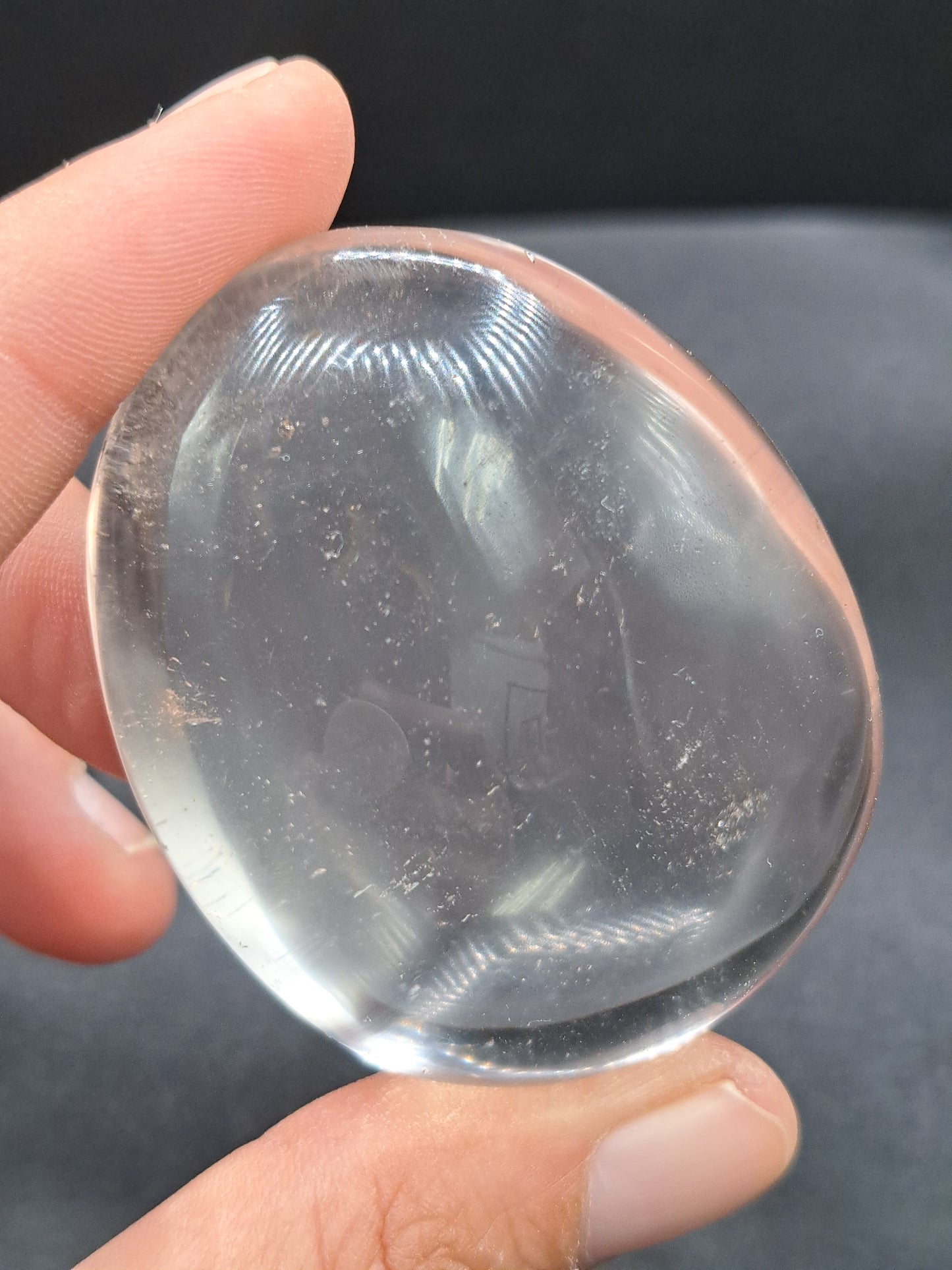 Clear Quartz Palm Stone - Intuitive Pick