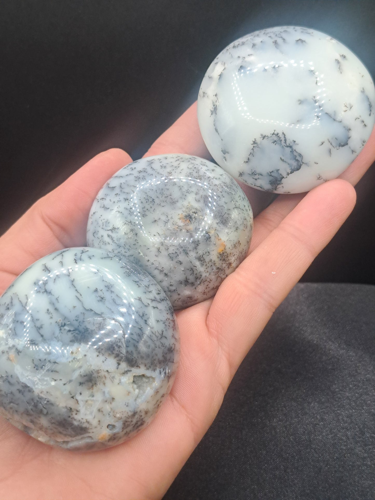 Dendritic Agate Palm Stone - You Choose
