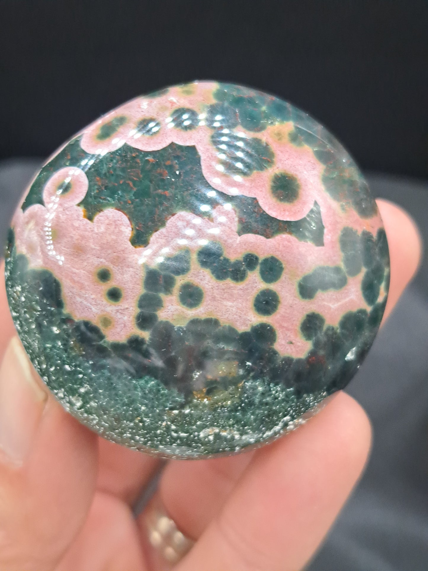 Kabamby Ocean Jasper Palm Stone - You Choose