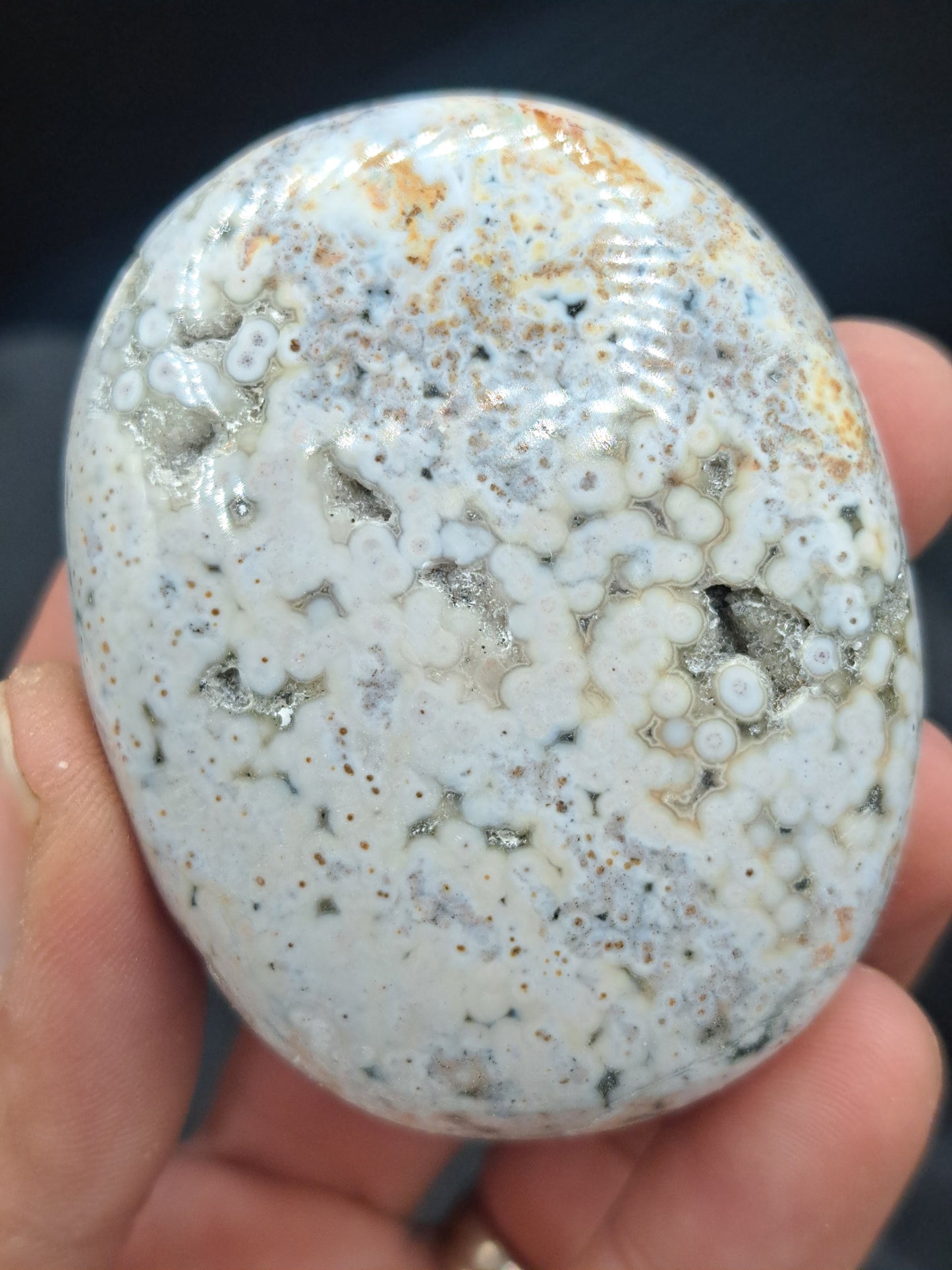 Veinless Ocean Jasper Pebble - You Choose