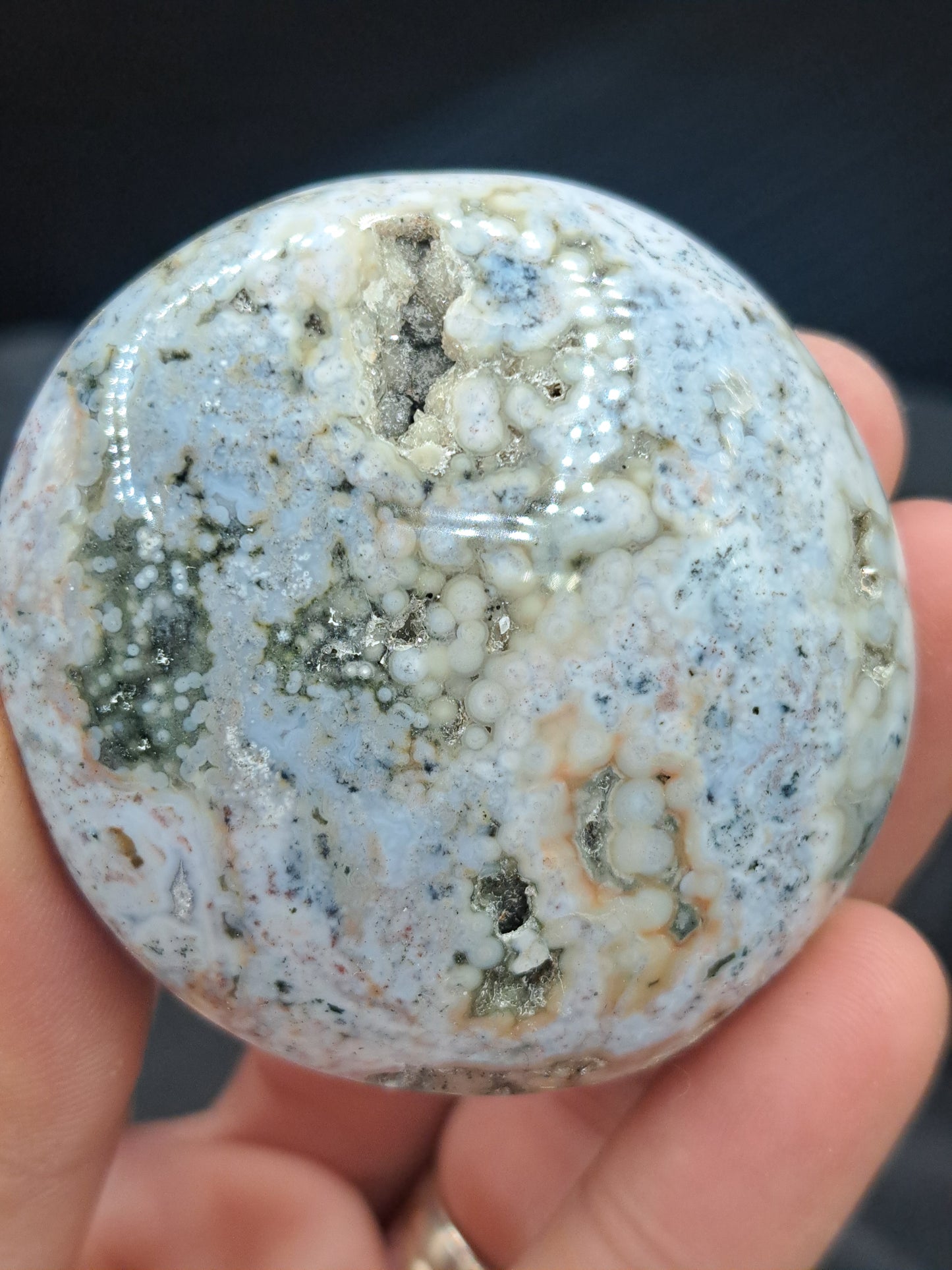 Veinless Ocean Jasper Pebble - You Choose