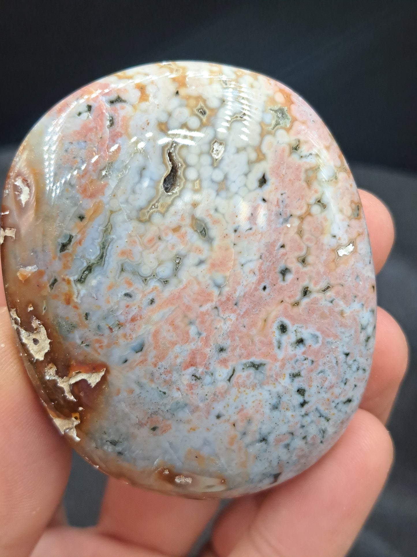 Veinless Ocean Jasper Pebble - You Choose