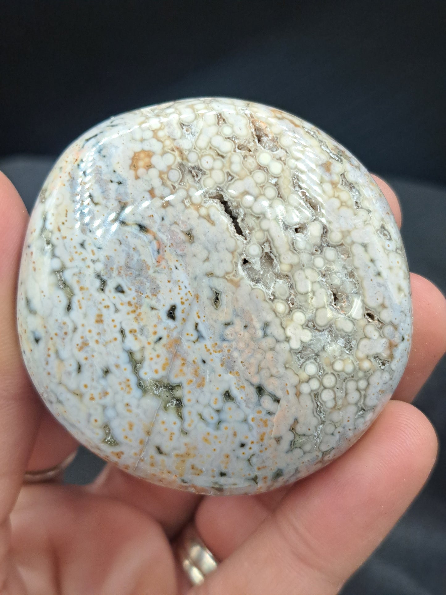 Veinless Ocean Jasper Pebble - You Choose