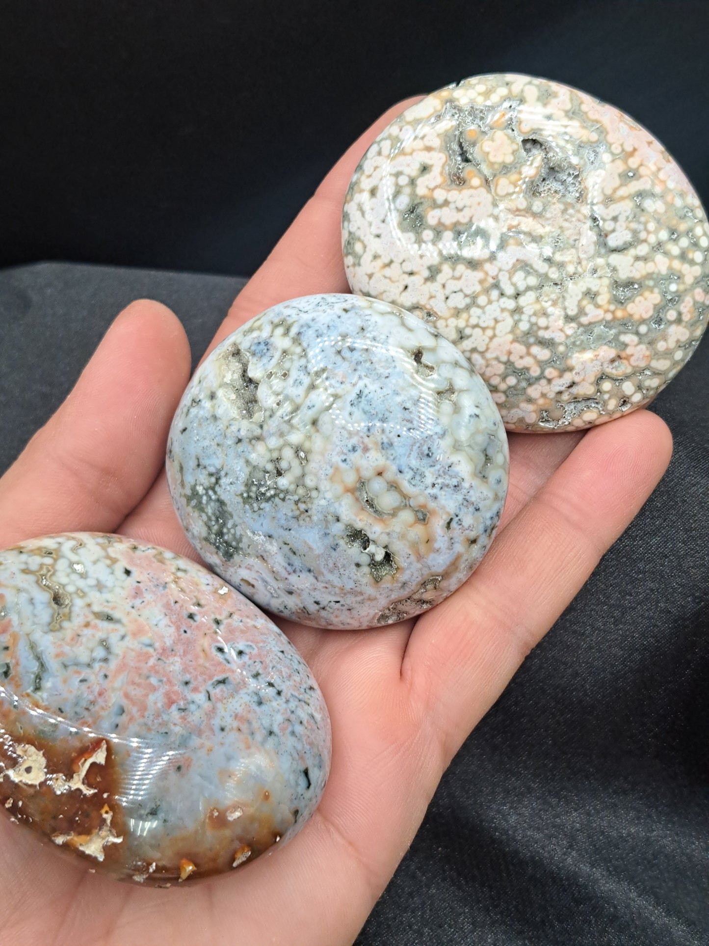Veinless Ocean Jasper Pebble - You Choose