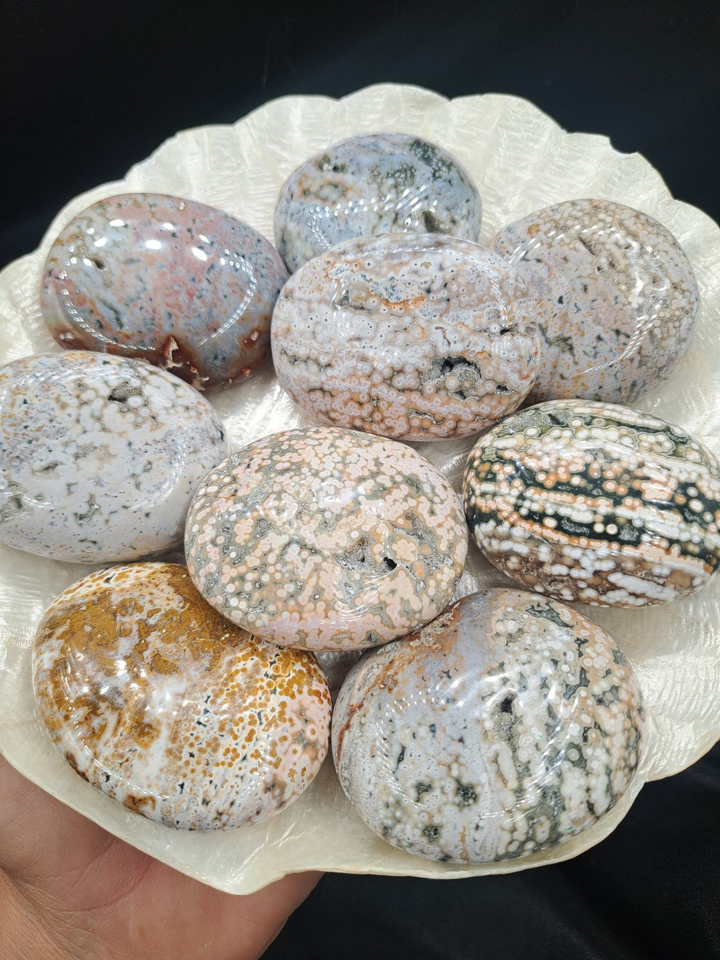 Veinless Ocean Jasper Pebble - You Choose