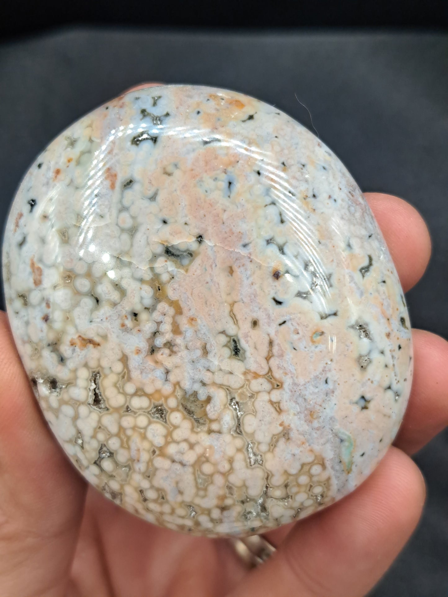 Veinless Ocean Jasper Pebble - You Choose
