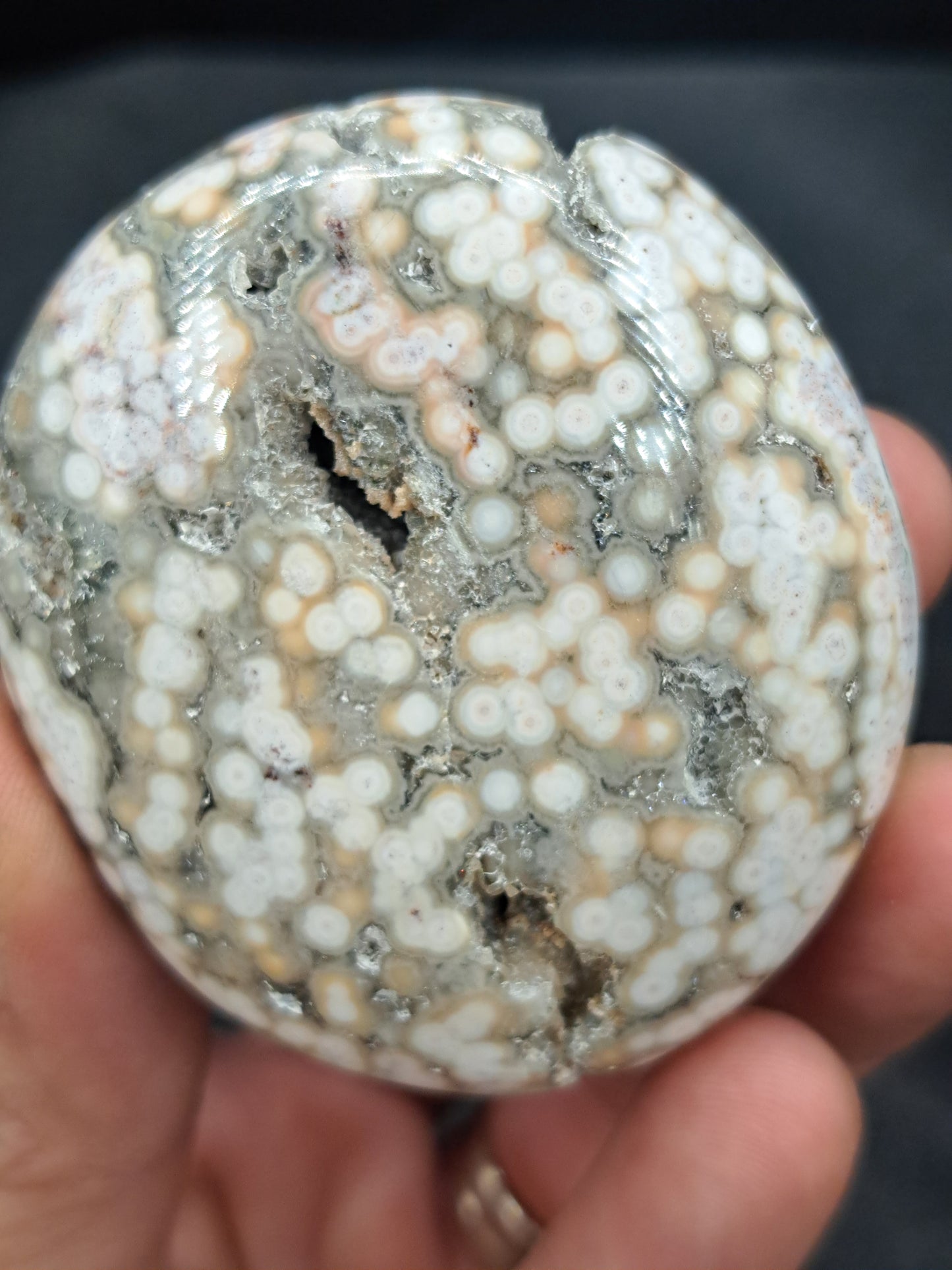 Veinless Ocean Jasper Pebble - You Choose
