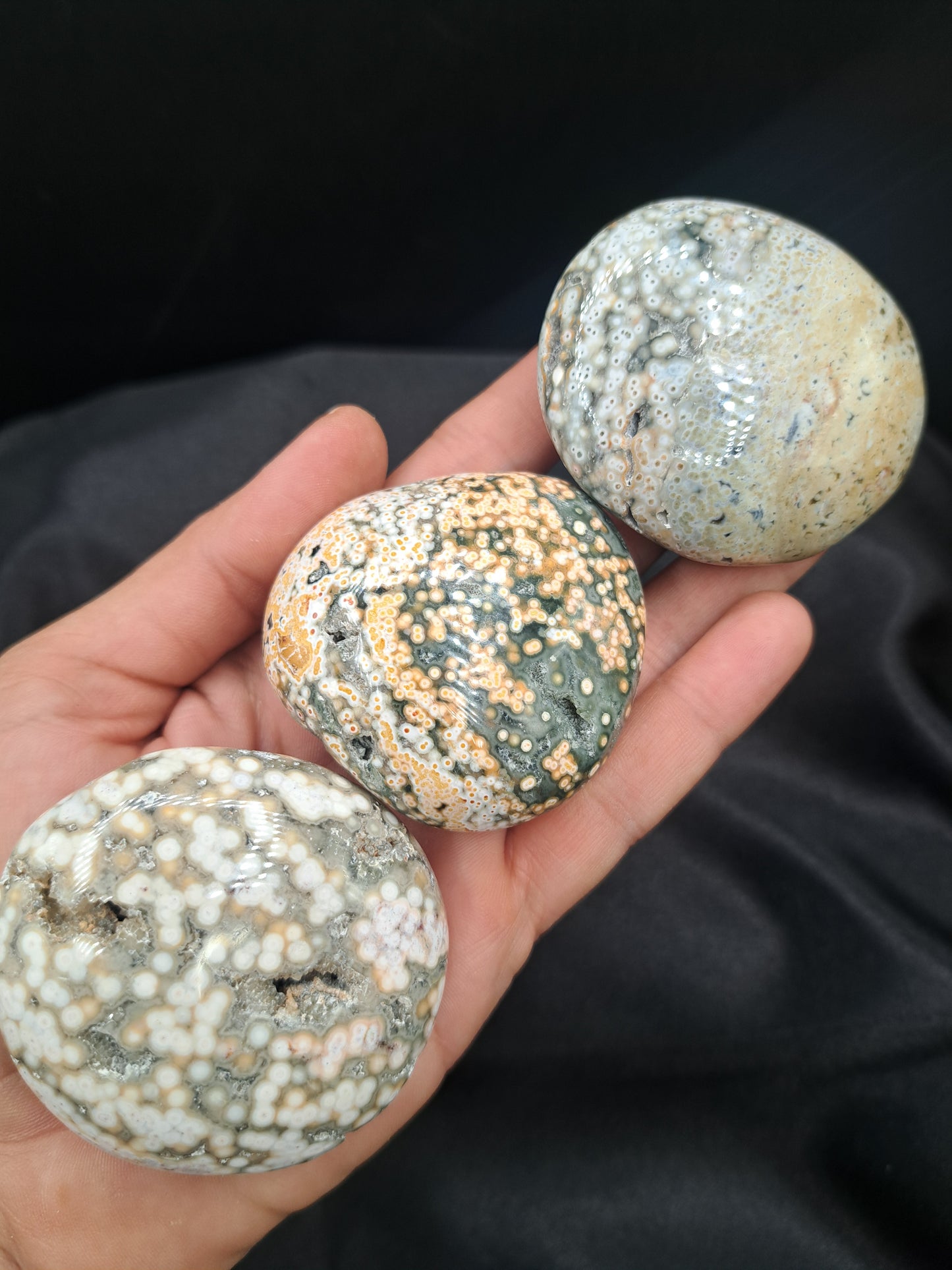 Veinless Ocean Jasper Pebble - You Choose