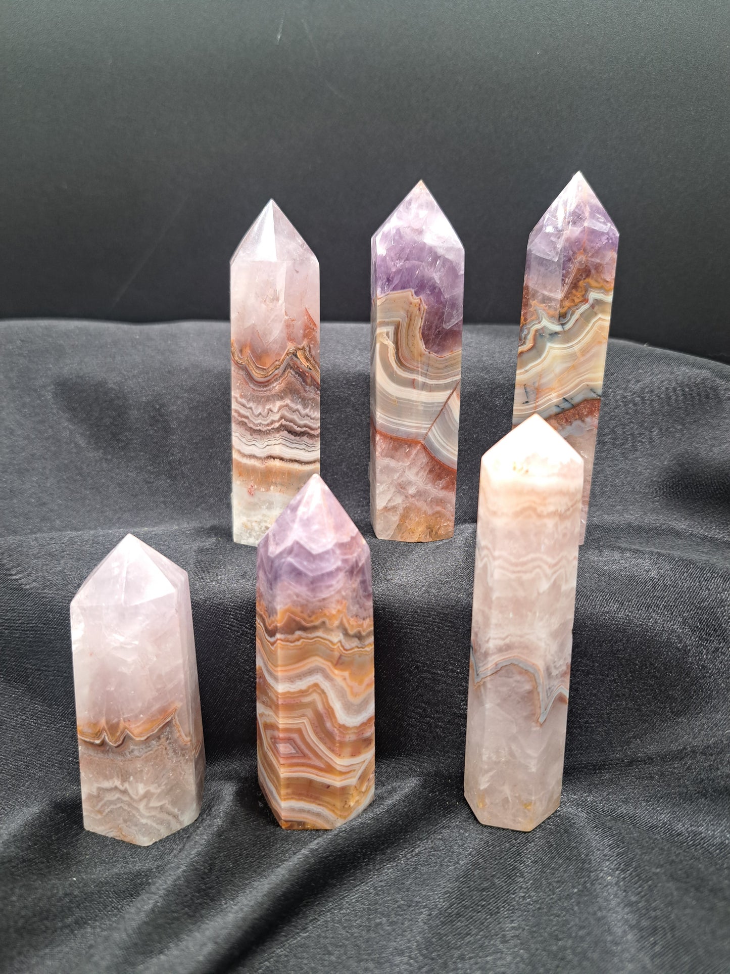 Amethyst & Crazy Lace Agate Tower - You Choose