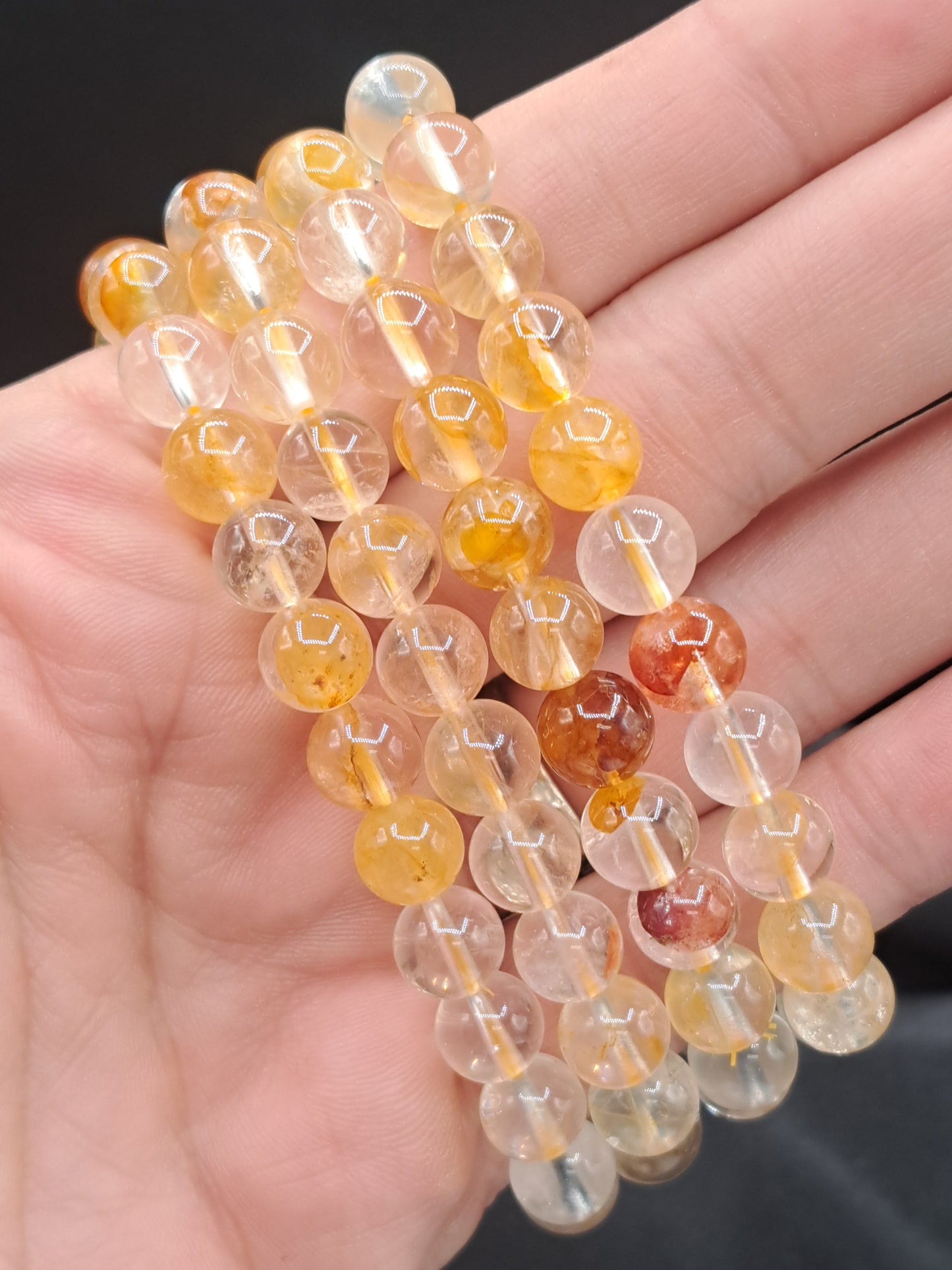 Golden Healer Quartz (Hematoid) 8mm Crystal Bead Bracelet