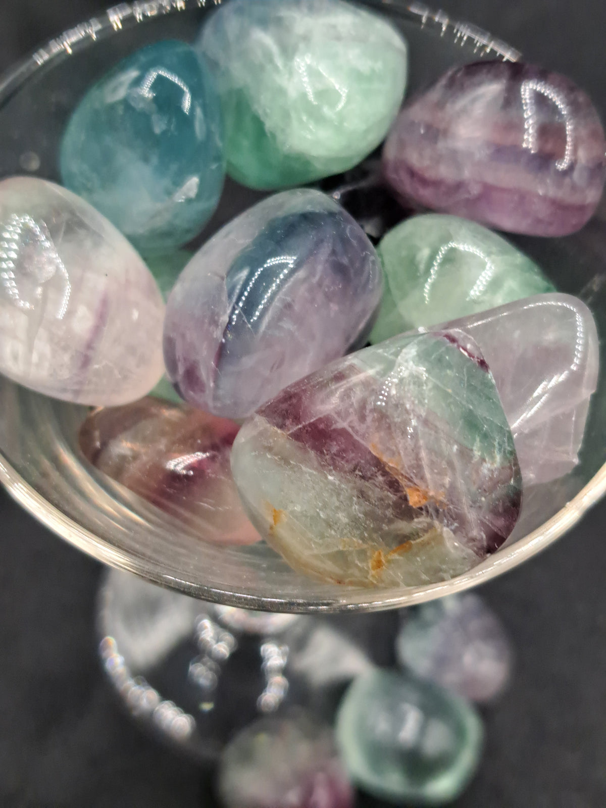 Rainbow Fluorite Tumble - Intuitive Pick