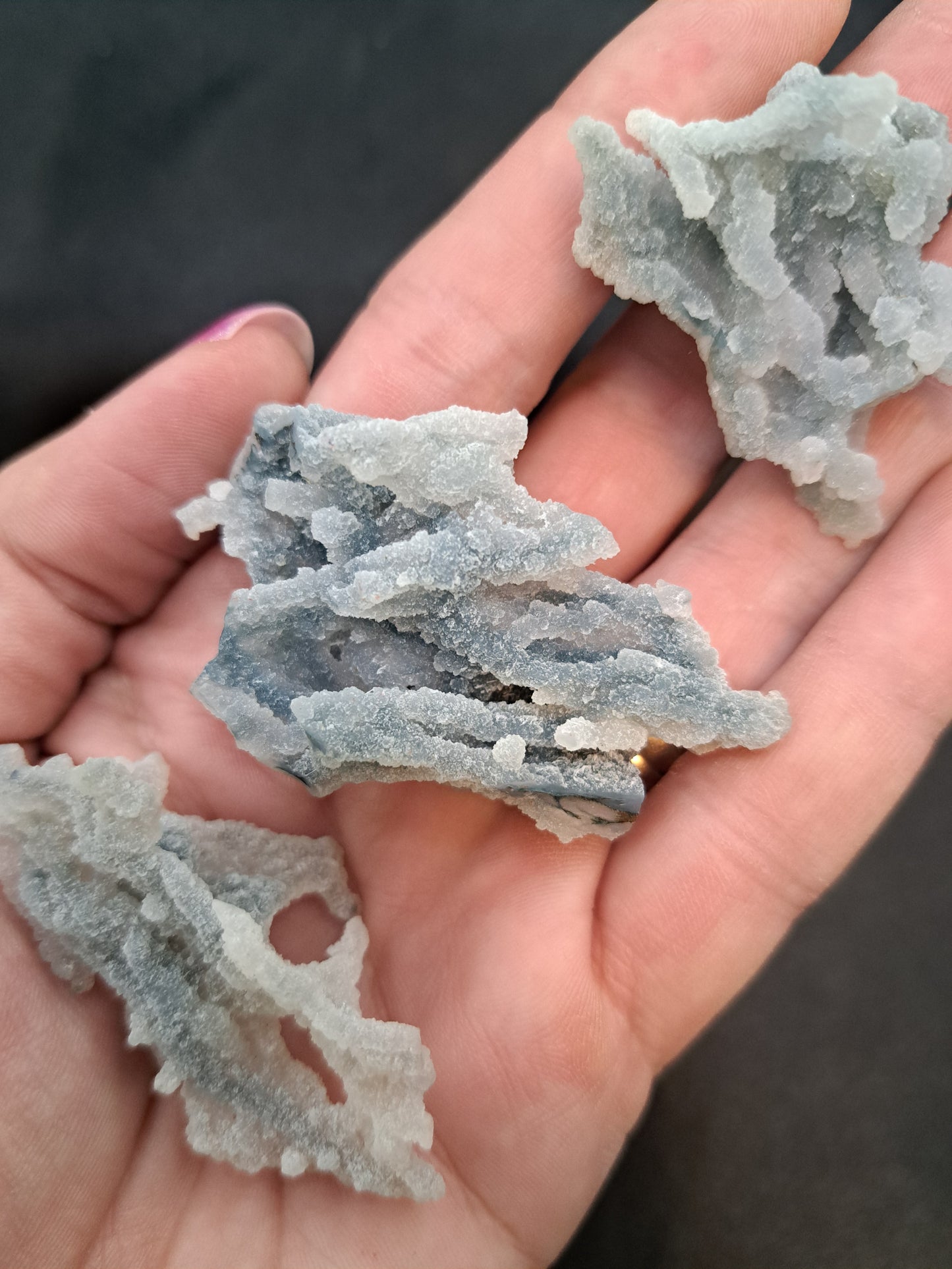 Blue Chalcedony "Sea Coral" - Intuitive Pick